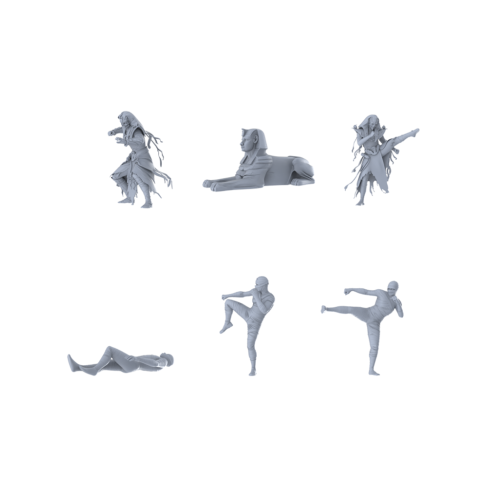 MRY-SFW LYGR351 Ancient Egyptian Six Gods Battle Actions 2