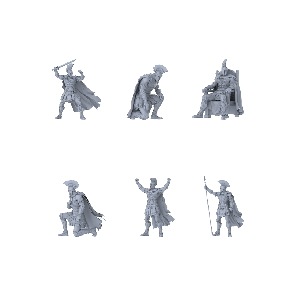 MRY-SFW LYGR354 Ancient Spartan Six-Person Worship Pose