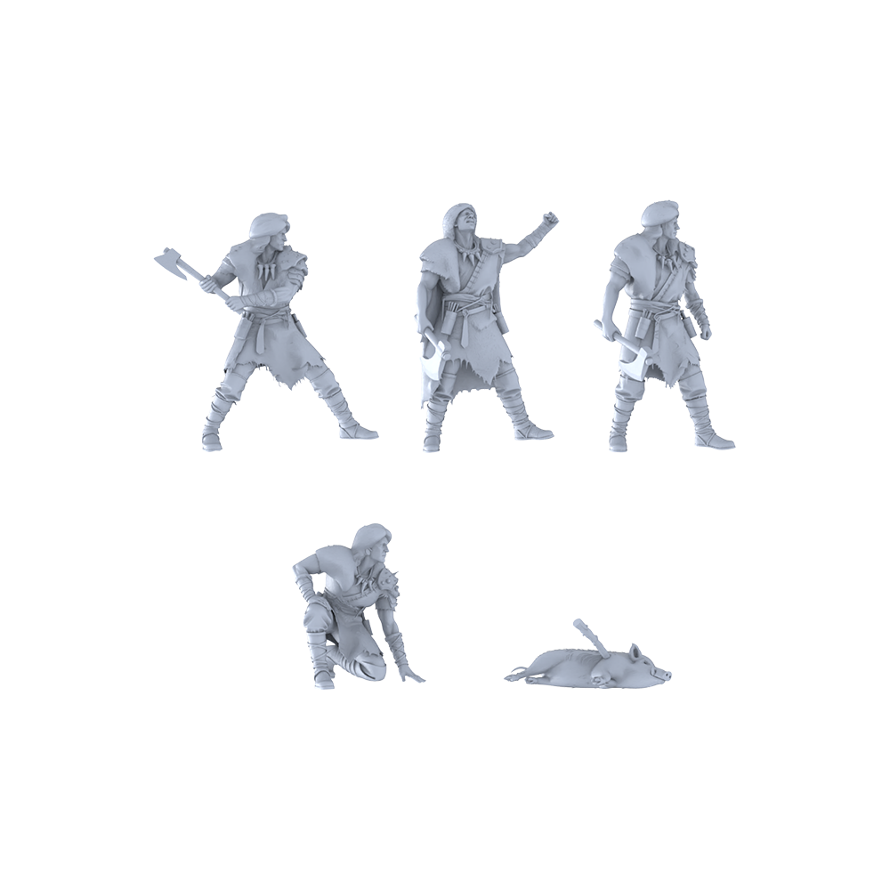 MRY-SFW LYGR243 Historical Vikings Five-Man Group Hunting 2