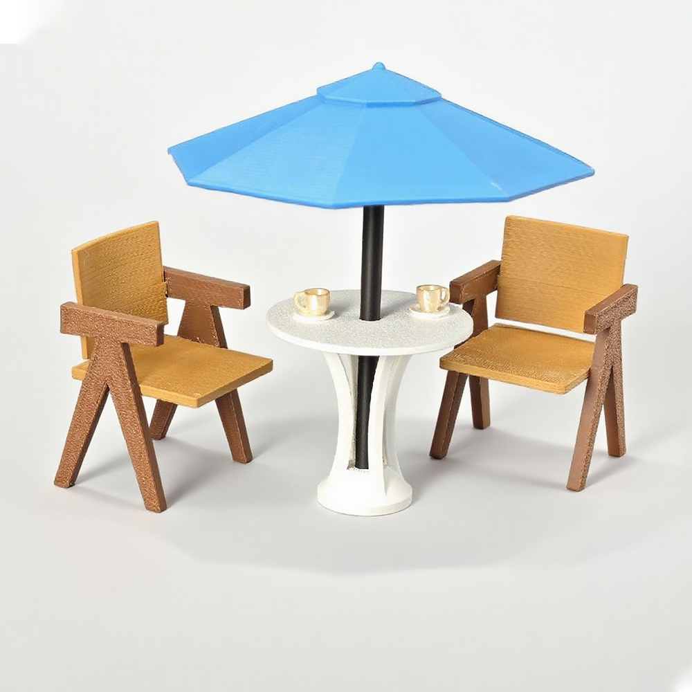 LYTP12217 1/12 Patio Table Miniature Dollhouse Scene 1:12 Scale