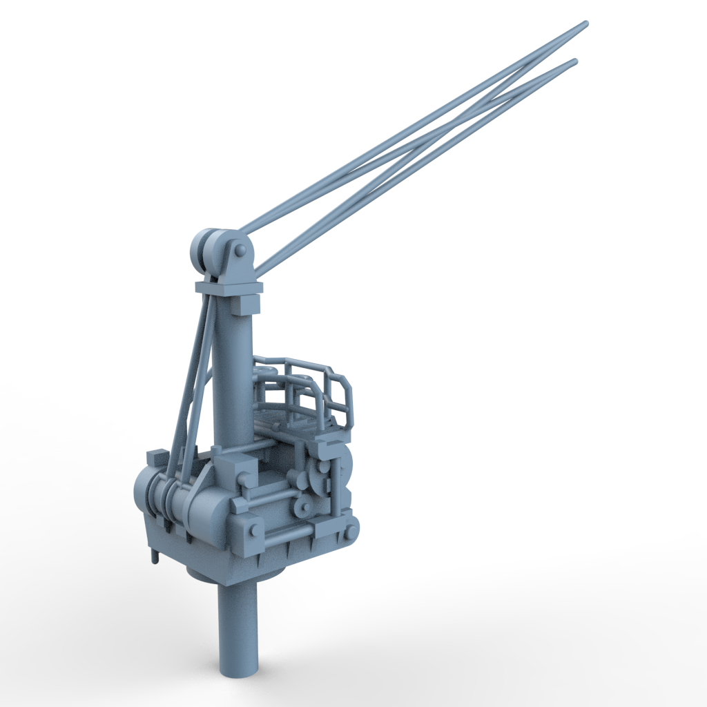 Yao's Studio LYCG353 Model Upgrade Parts German Navy Gantry Crane