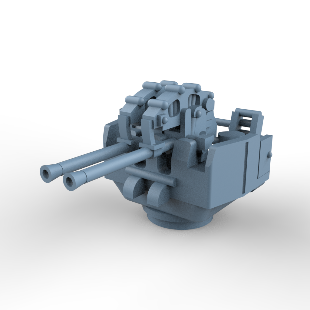 Yao's Studio LYCG395 Model Upgrade Parts Germany Twin-Mounted Breda Model 58 II 40mm Autocannon
