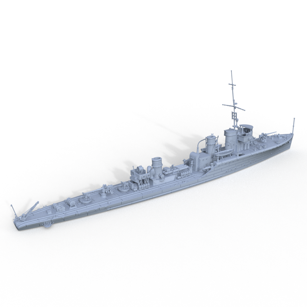 SSMODEL 624 Military Model Kit Soviet Uragan Class SKR Groza Frigate(Bottomless Version)
