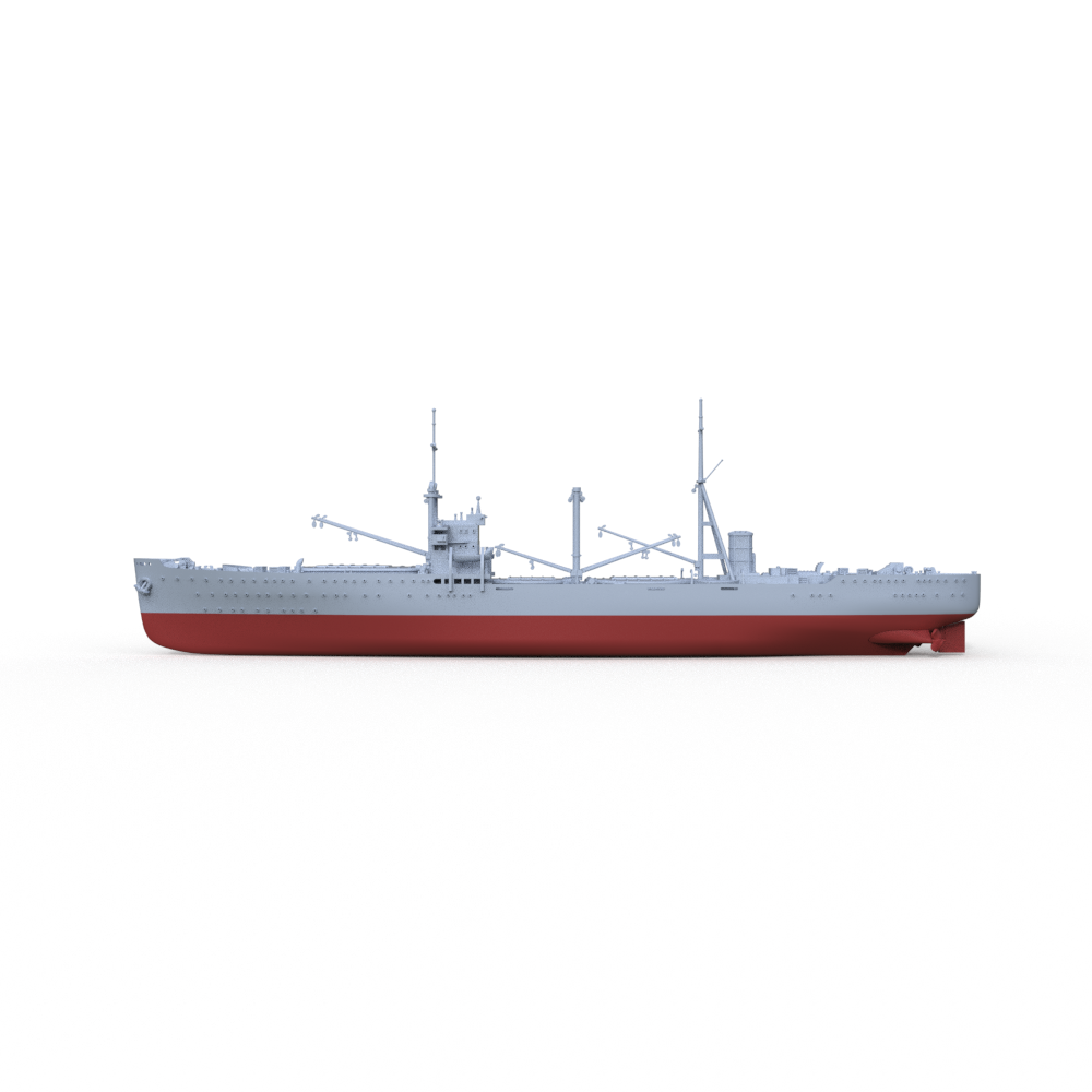 SSMODEL 724S Military Model Kit IJN Kashino Cargo Ship Full Hull