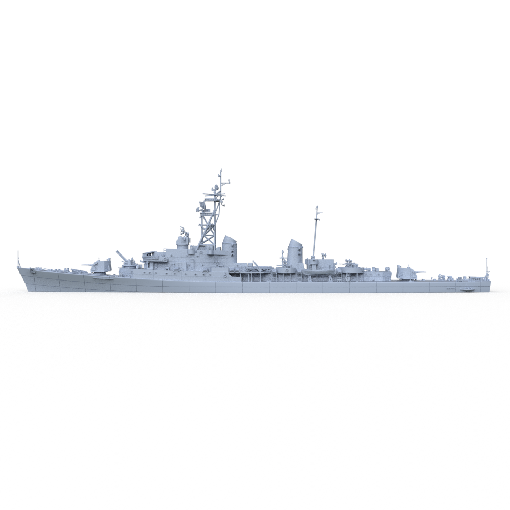 SSMODEL 734 Military Model Kit Italian Indomito Class Destroyer Impetuoso 1958(Bottomless Version)