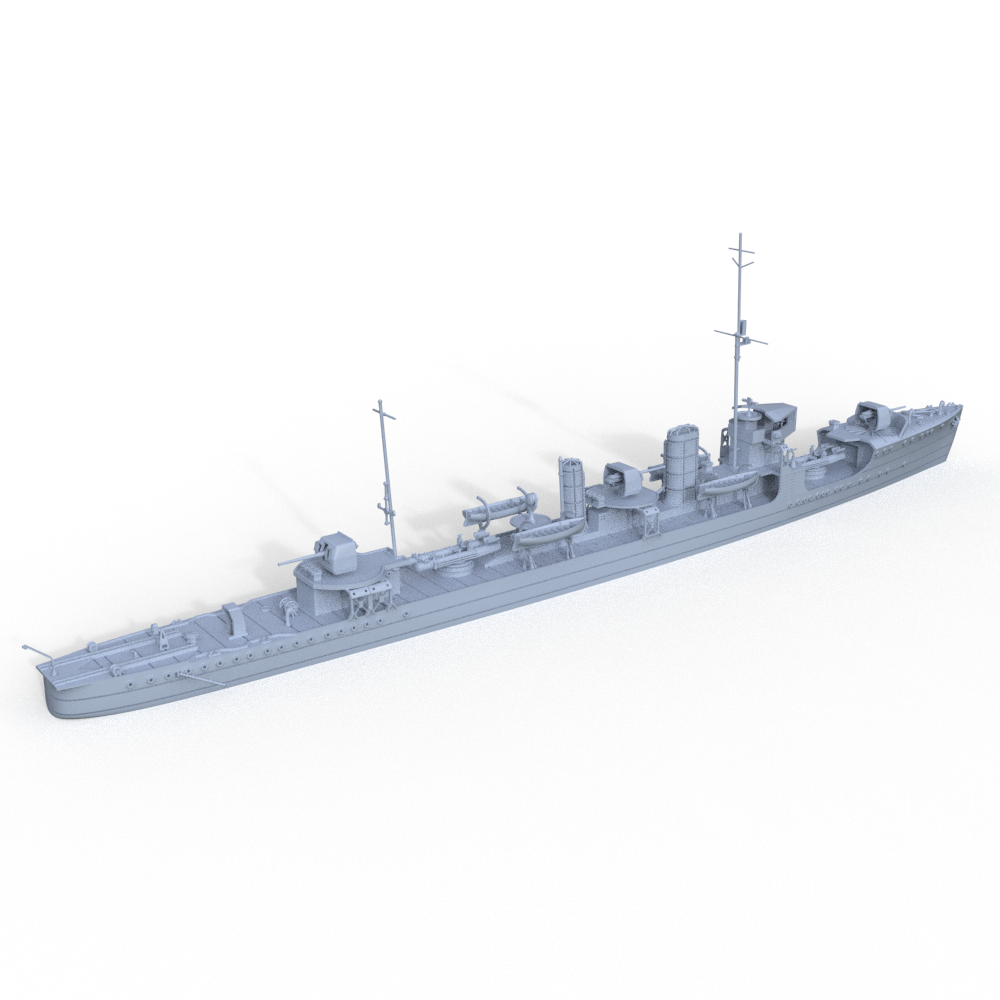 SSMODEL 742 Military Model Kit Momi Class, IJN Destroyer Momi, 1930(Bottomless Version)
