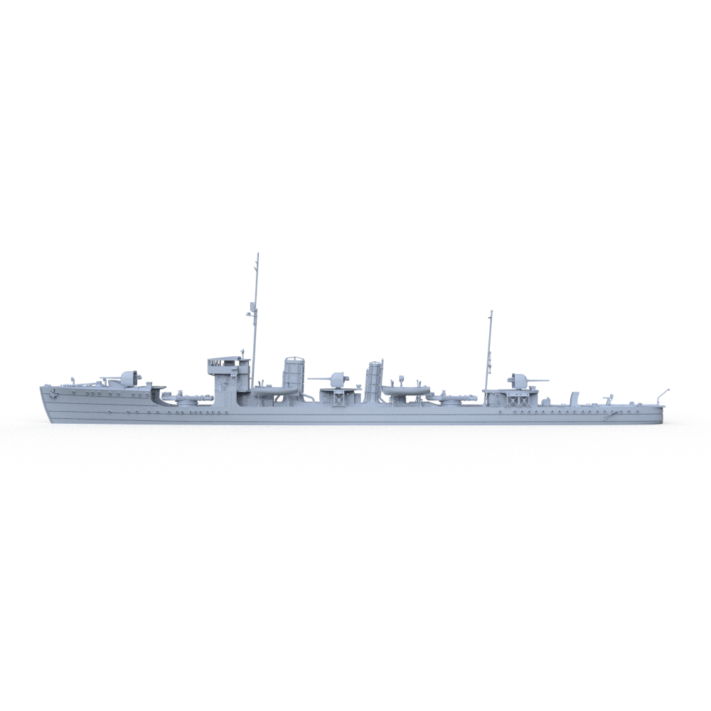 SSMODEL 742 Military Model Kit Momi Class, IJN Destroyer Momi, 1930(Bottomless Version)