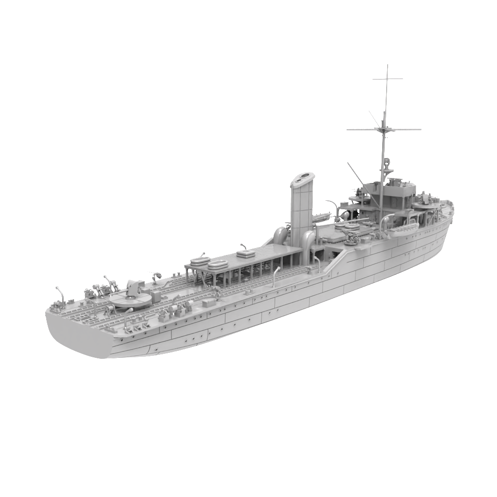RHWS018 Germany R-1 Class Submarine Chaser Drache Water line