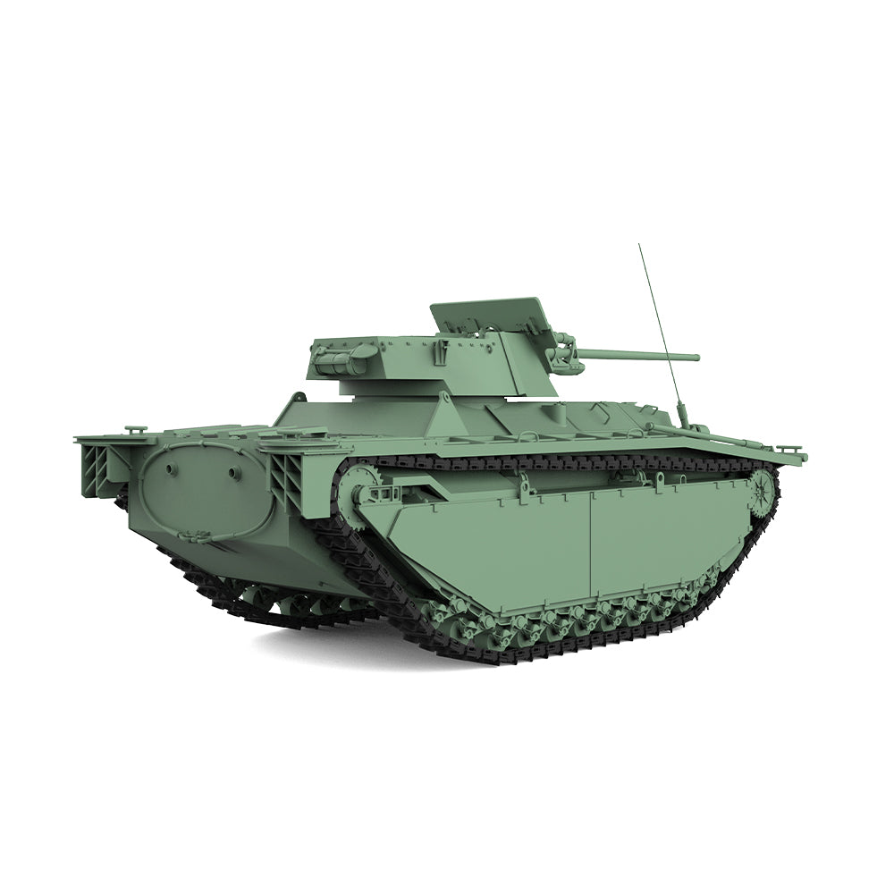 SSMODEL 549 Military Armoured Model Kit US LVT A-4/ZiS-2 Tank Destroyer