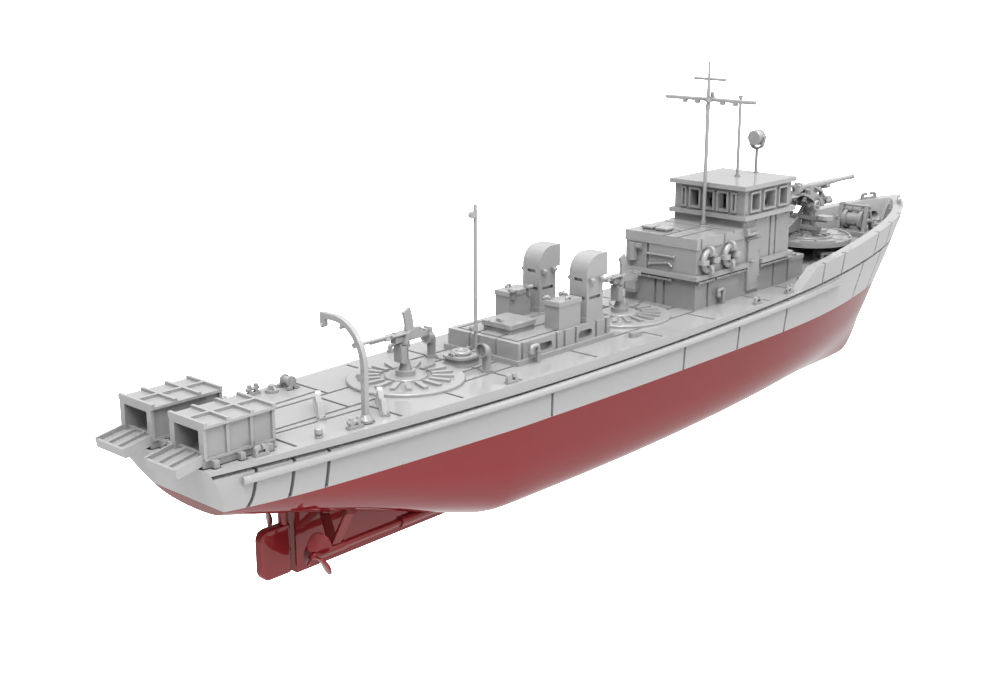 RHWS003S Type 5 Wooden Dai-Suirai Tei B-Gata Full Hull