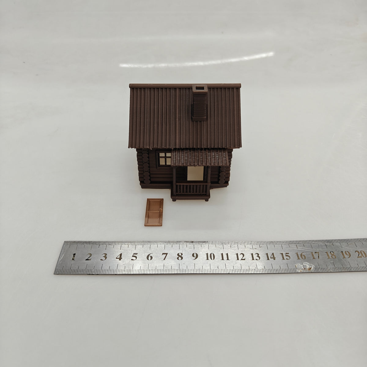 RHF0435 Small wooden house with many windows in the forest D – LCD 3D printed resin model kit, image 7