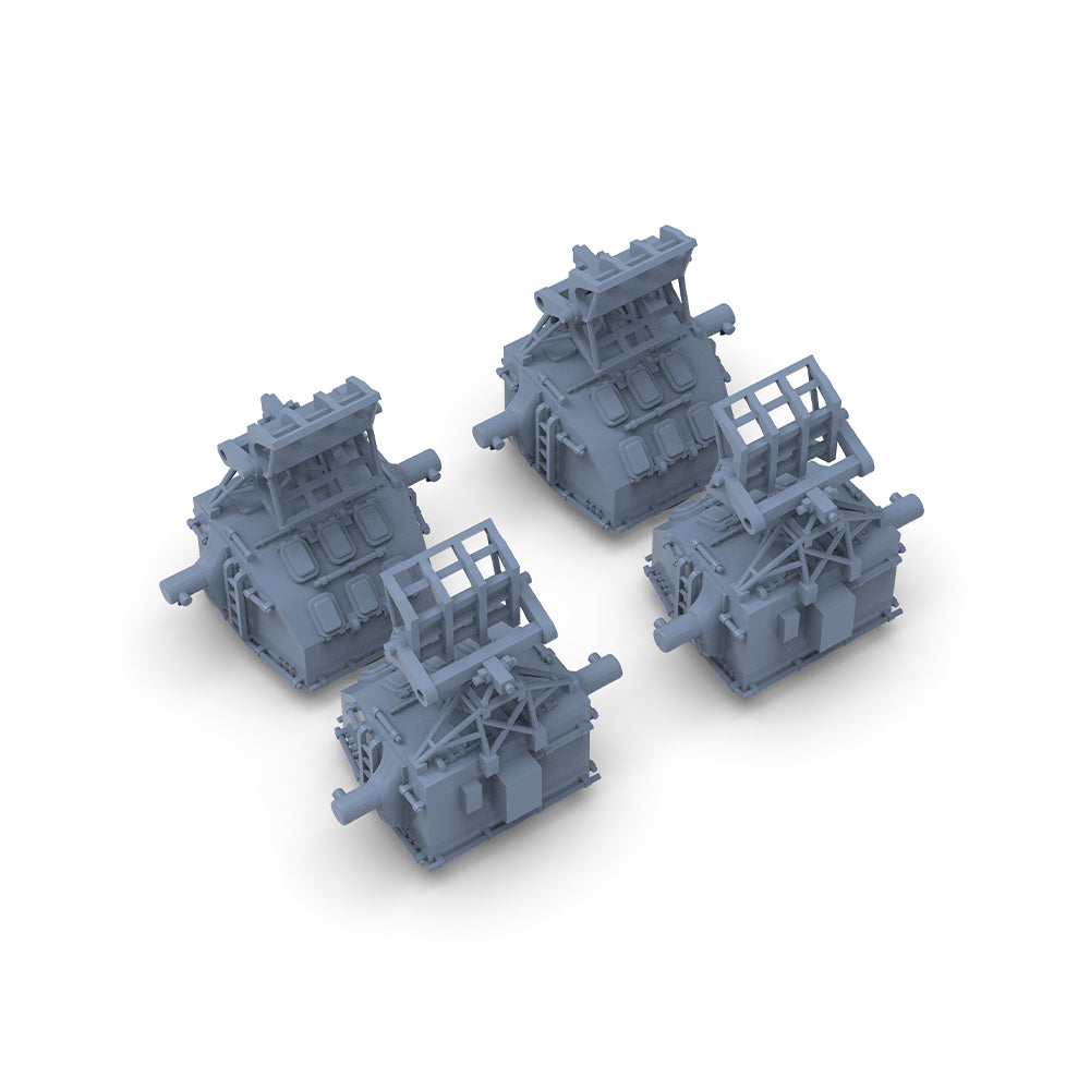 Yao's Studio LY224 1/700(350,200,144) Model Upgrade Parts US Navy MK37 Radar With MK22 Radar Antenna