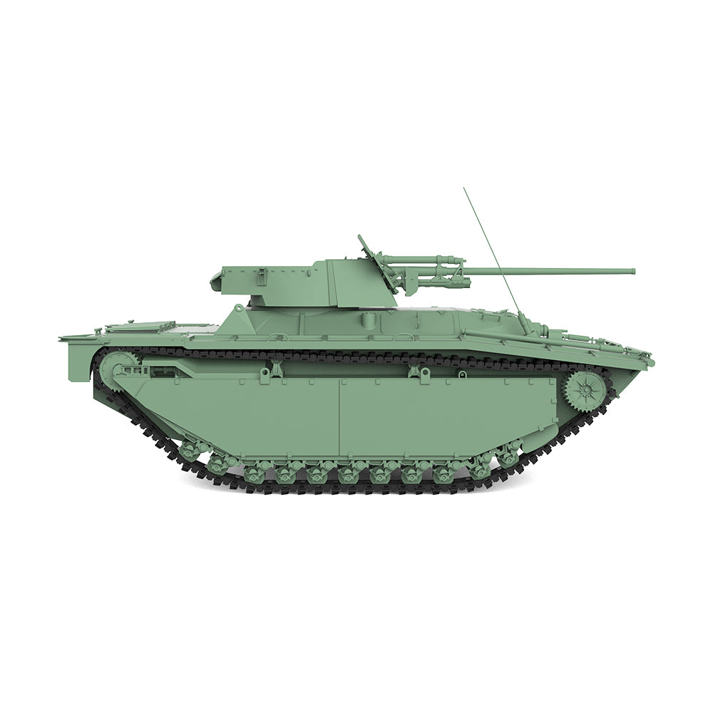 SSMODEL 549 Military Armoured Model Kit US LVT A-4/ZiS-2 Tank Destroyer