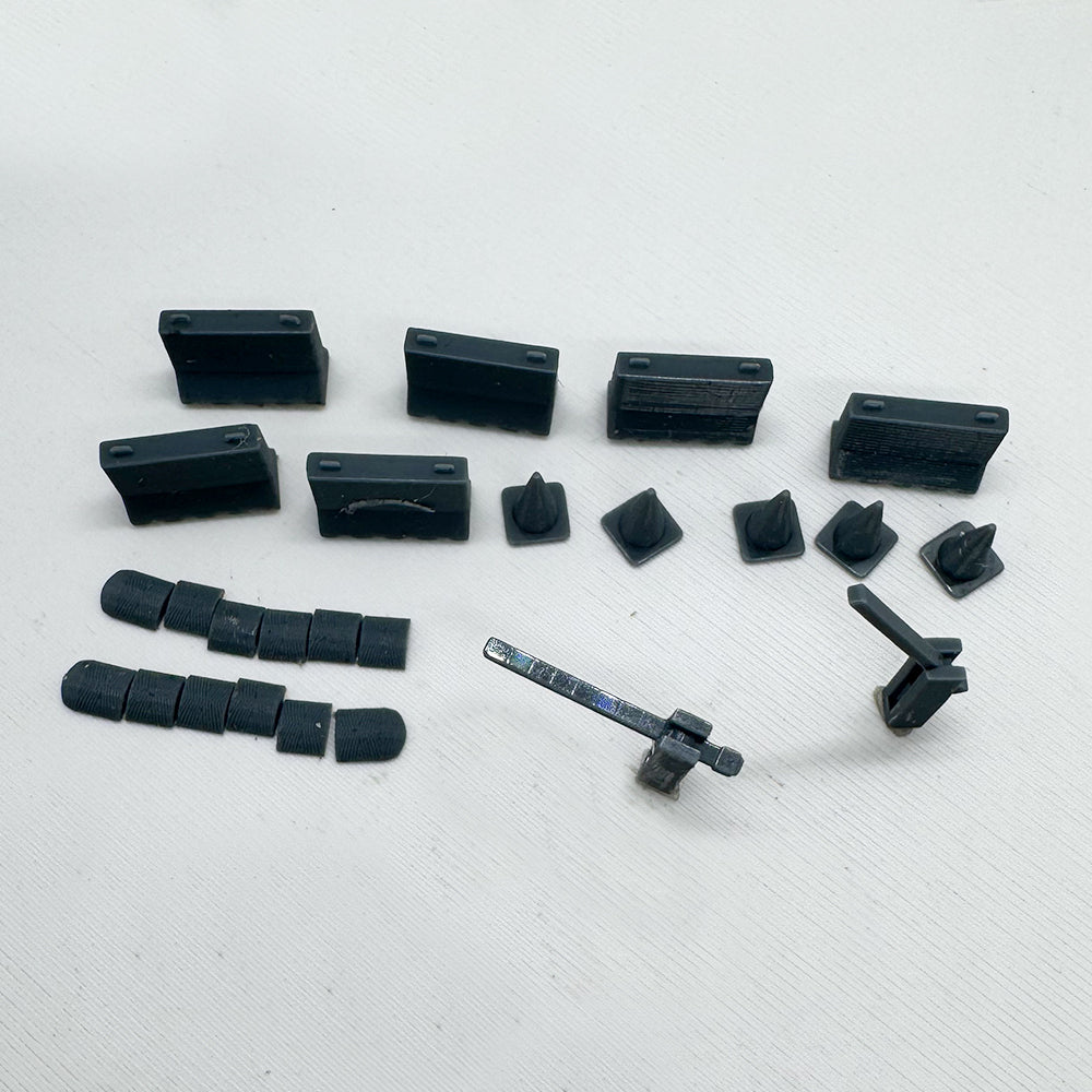 Yao's Studio LYTS076 Diorama 3D Railway Train Scene Modern Barrier Toll Station