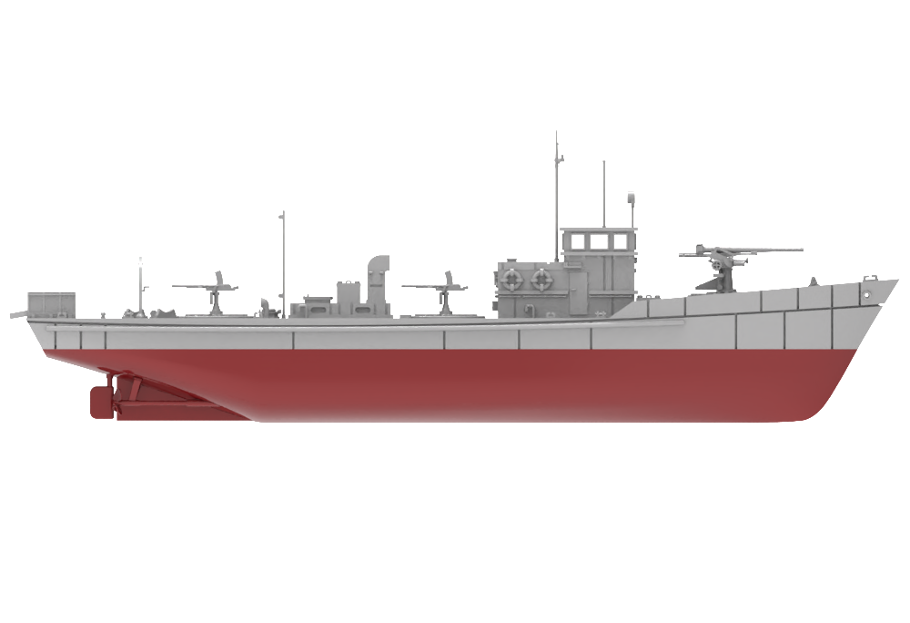 RHWS003S Type 5 Wooden Dai-Suirai Tei B-Gata Full Hull
