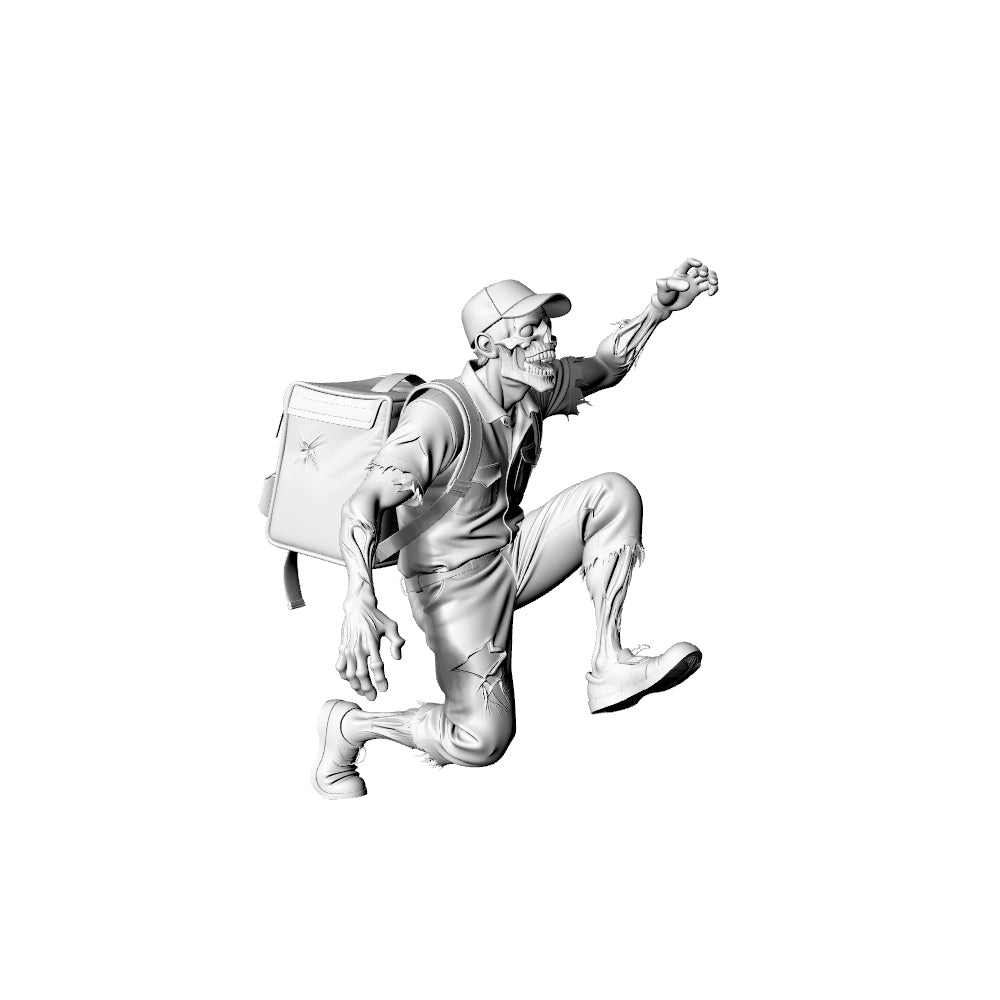 MRY-SFW LYGR329 3D Printed Apocalypse Survivor Zombies Set - Backpacker & Armed Survivor Miniature Model Kit