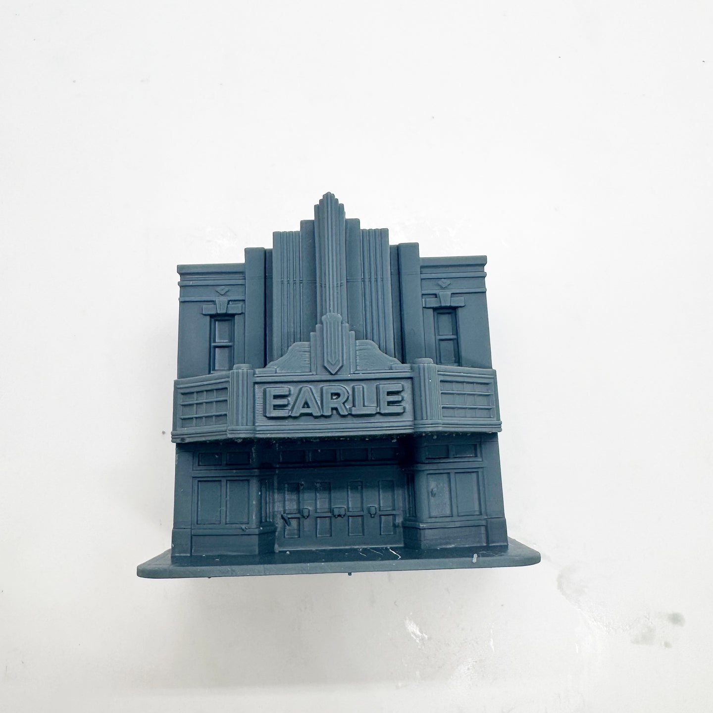 MRY-SFW LYTS128 3D Printed North Carolina Cinema Building ¨C Retro Movie Theater Miniature for Diorama Builders & Vintage Cinema Enthusiasts