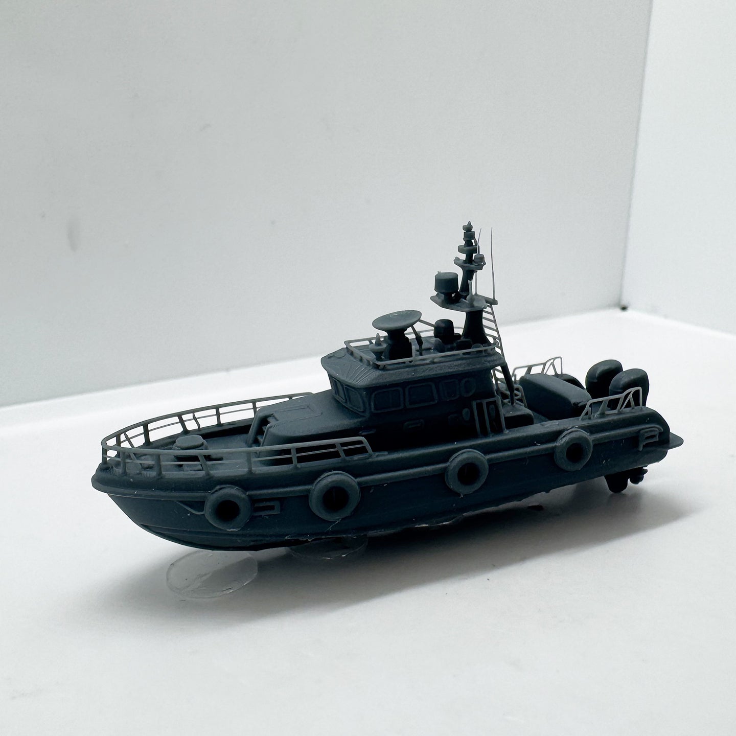 LYTS149 3D Printed Police Patrol Boat Model - Highly Detailed Ornament