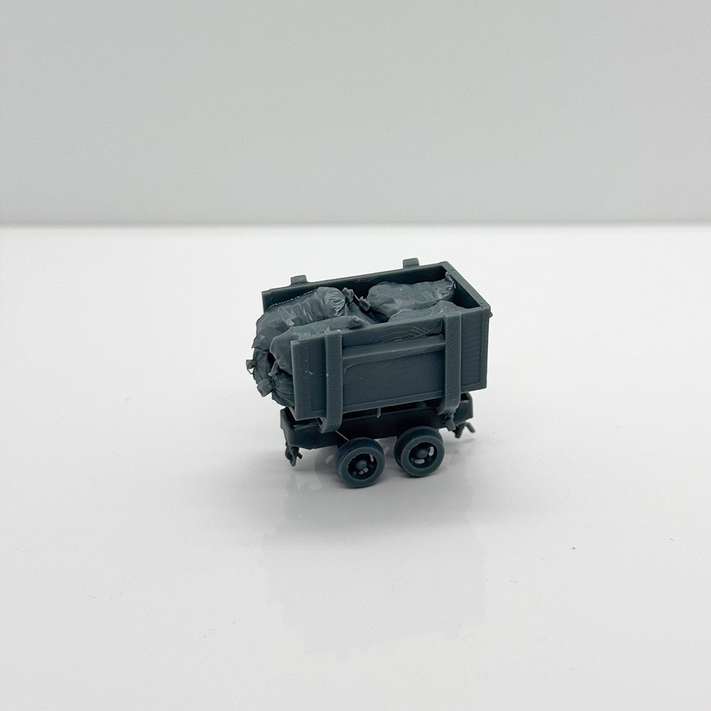 Yao's Studio LYTS084 3D Printed Model Industrial Transport Equipment Set Train Rail Car Mine Car Transport Vehicle