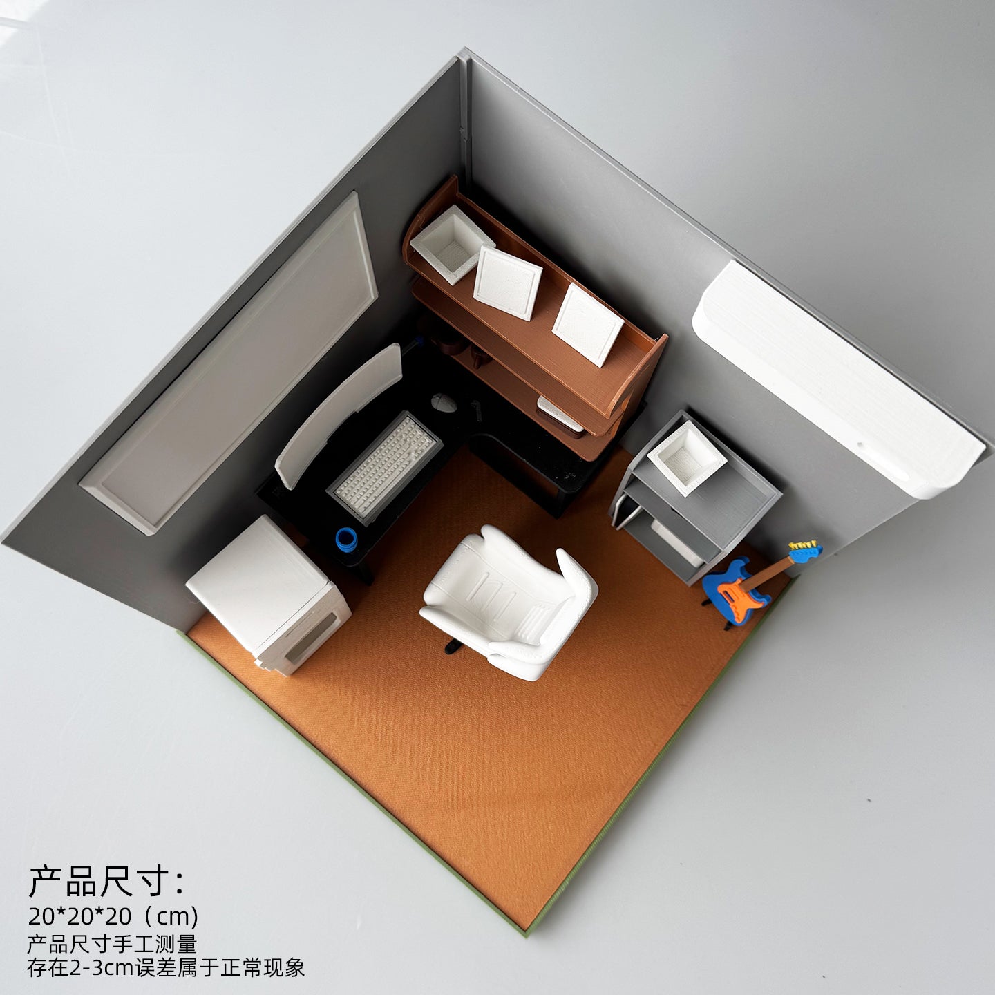 RHF121010 1/12 Esports House 3D Printing DIY Miniature Scenes Dollhouse Frame Creative Decorations Desktop Scenarios Mini Models 12-Inch BJD OB Doll