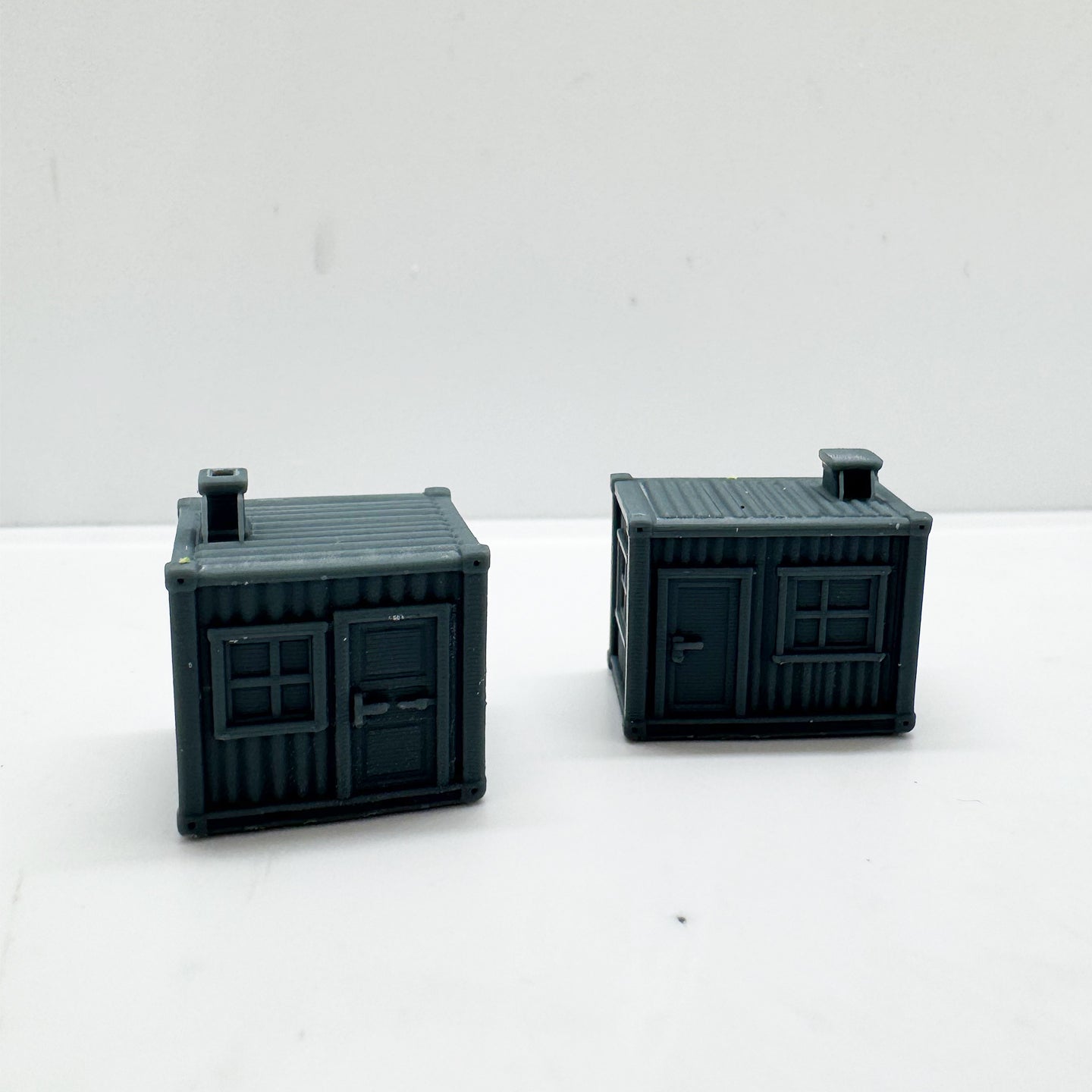 LYTS170 3D Printed Industrial-Style Container Hut Miniature Model - Diorama Decor