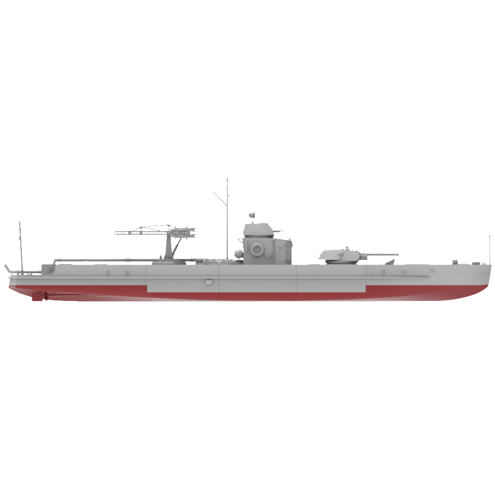 RHWS020S Military Model Kit Full Hull Soviet Project 1124 Armoured Gunboat