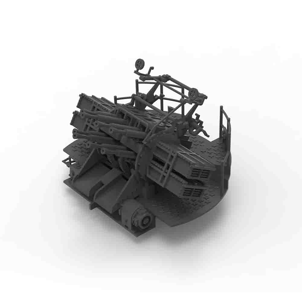 Yao's Studio LY001B 1/700(350,200,144) Model Upgrade Parts Royal Navy 2-pounder Gun "Pom-Pom" Octuple Mount Without Shield Type B