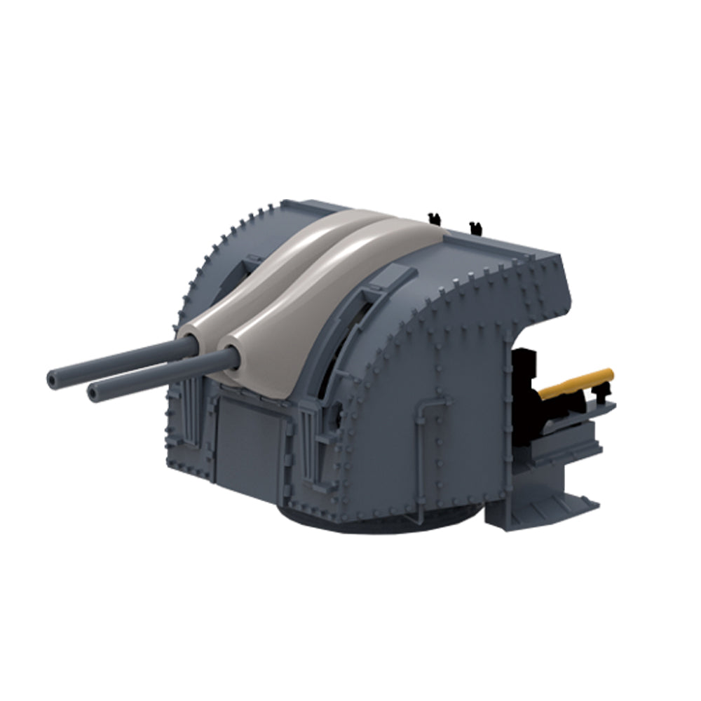 Yao's Studio LY013B 1/700(350,200,144) Model Upgrade Parts Royal Navy 102mm /45 QF HA MkXVI Twin AA Gun Type B ??Guncoat version?¡§o?
