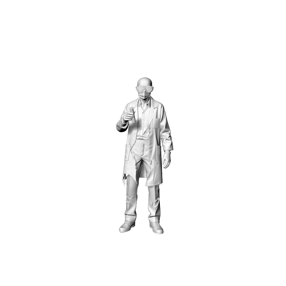 MRY-SFW LYGR320 3D Printed Post-Apocalyptic Lab Zombies 5PCS Miniature for Painting
