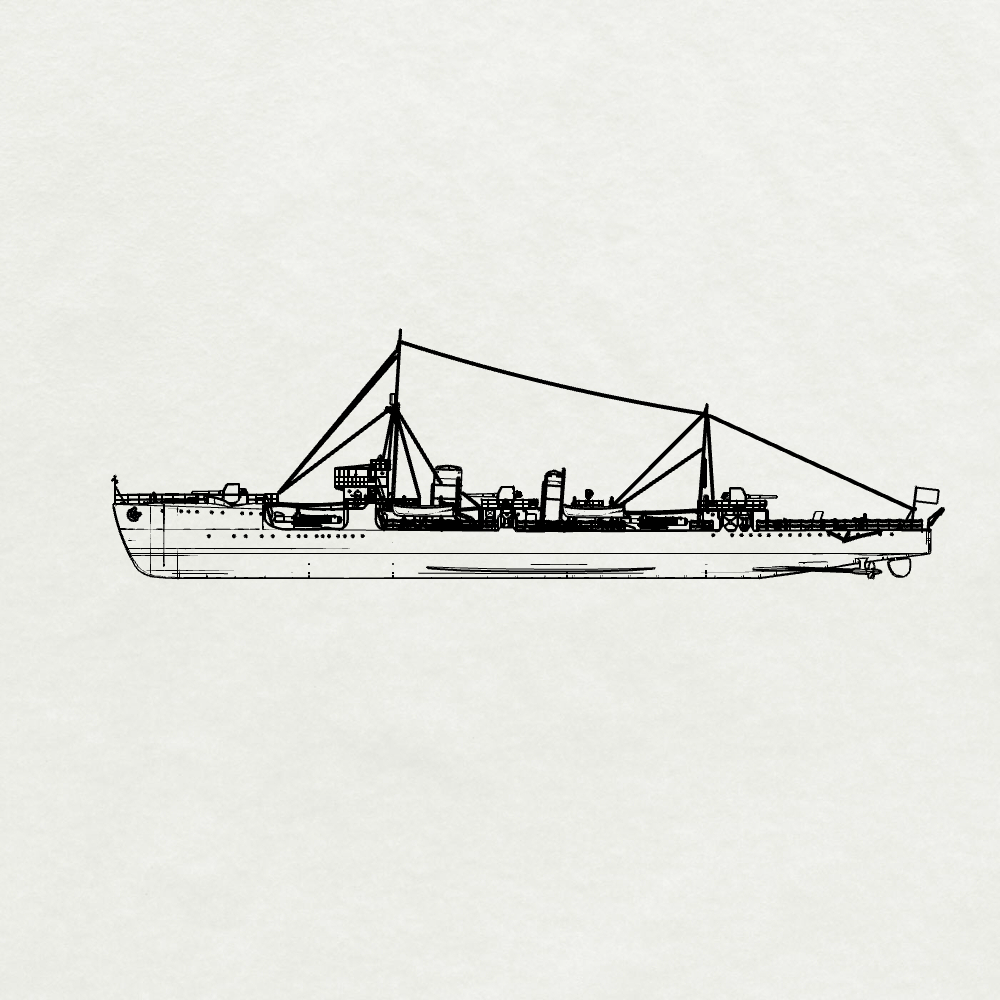 SSMODEL 742S Military Model Kit Momi Class, IJN Destroyer Momi, 1930 Full Hull