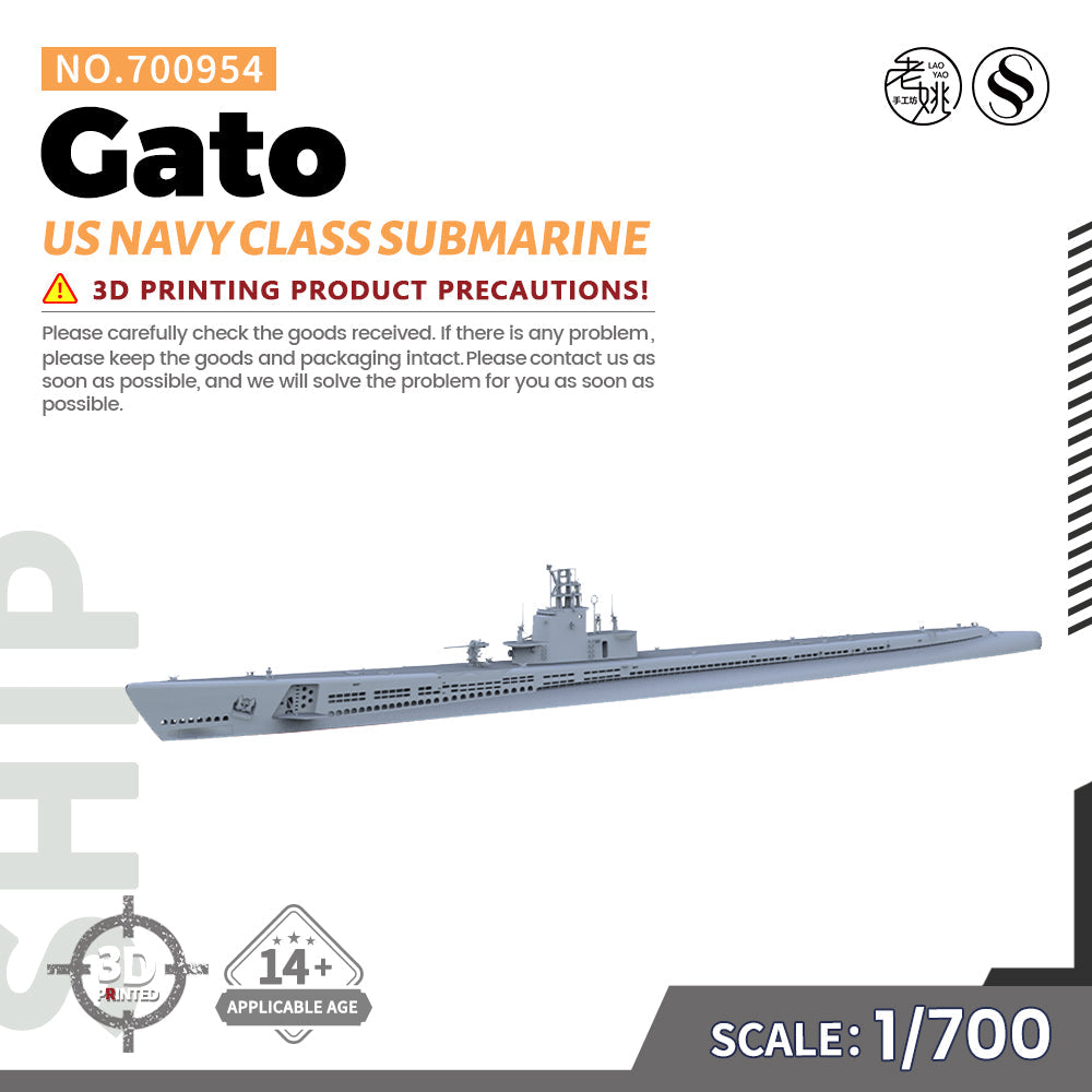 SSMODEL 953 Military Warship Model Kit US Navy Cachalot Class Submarine
