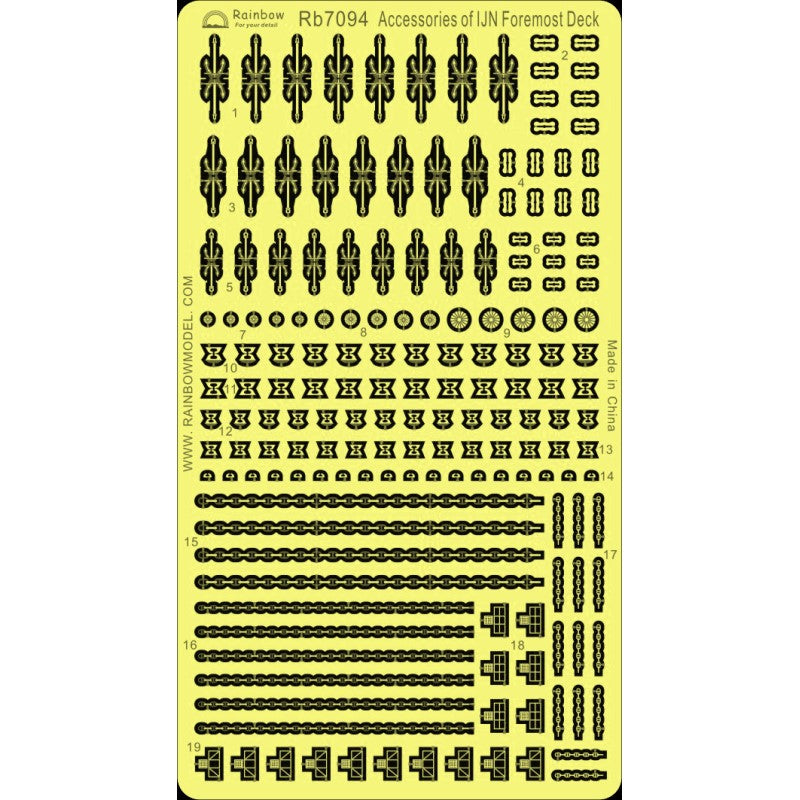Rainbow 7094 Accessories of IJN Foremost Deck