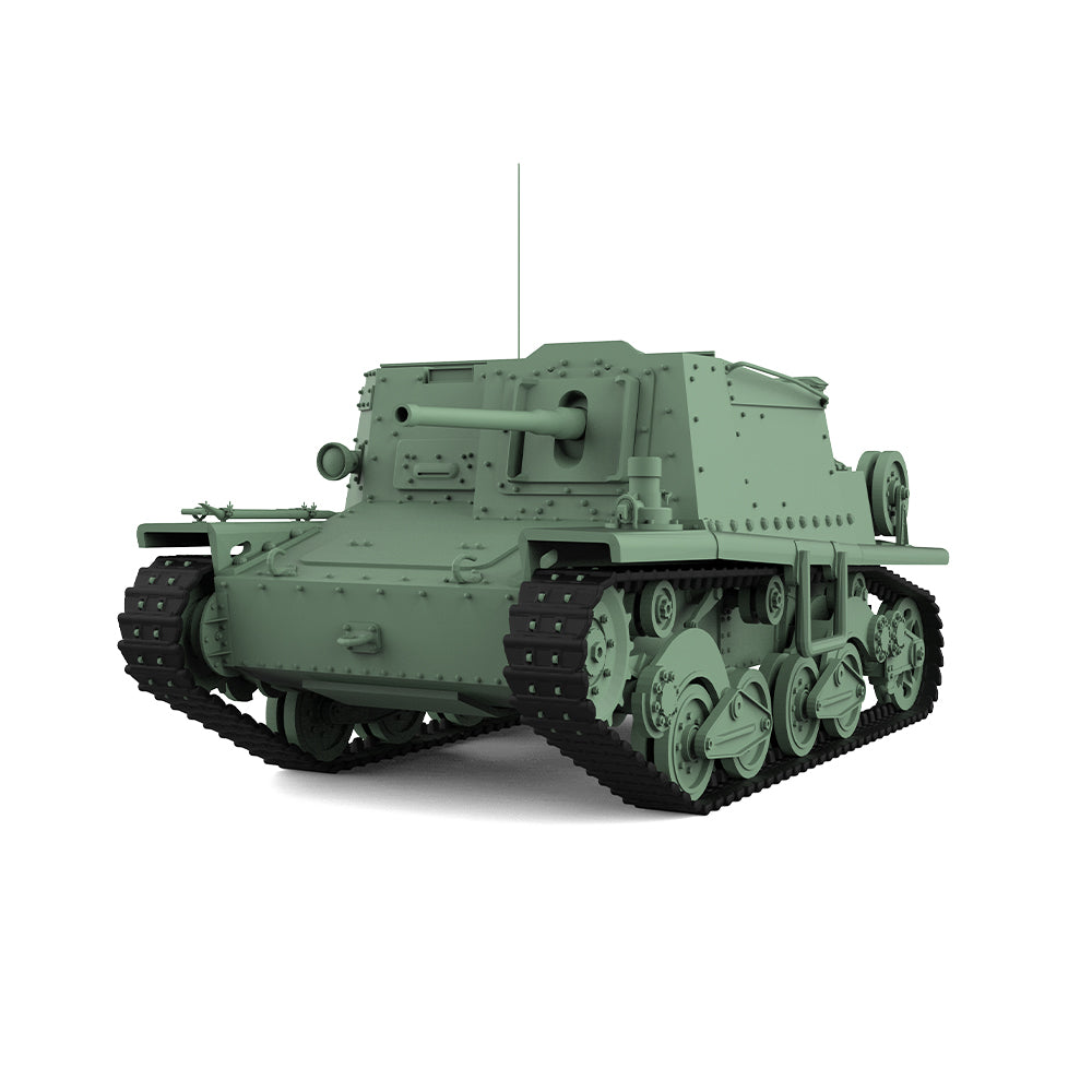 SSMODEL 682 Military Armoured Model Kit Italy Fiat-Ansaldo L40 47/32 Self-Propelled Gun