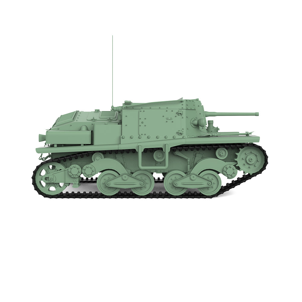 SSMODEL 682 Military Armoured Model Kit Italy Fiat-Ansaldo L40 47/32 Self-Propelled Gun