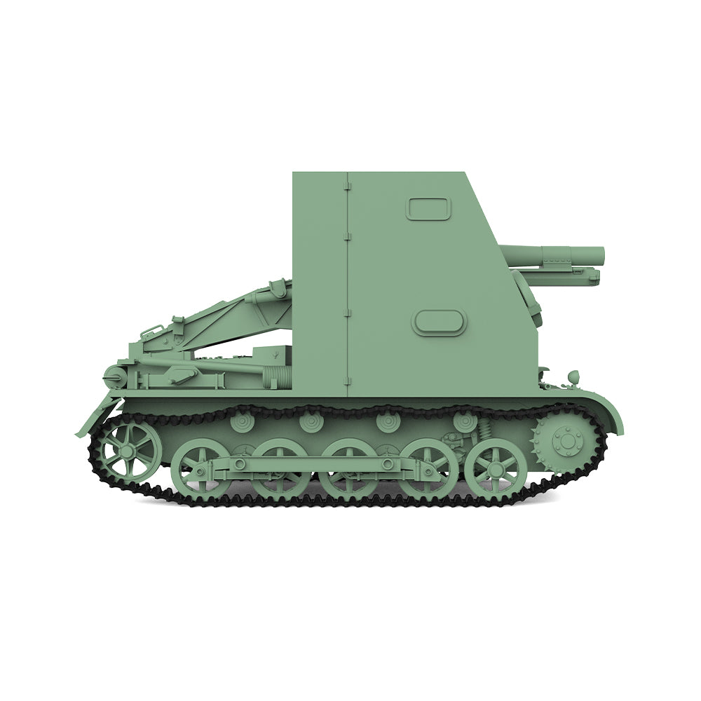 SSMODEL 709 Military Armoured Model Kit German Sturmpanzer I Bison Self-Propelled Gun