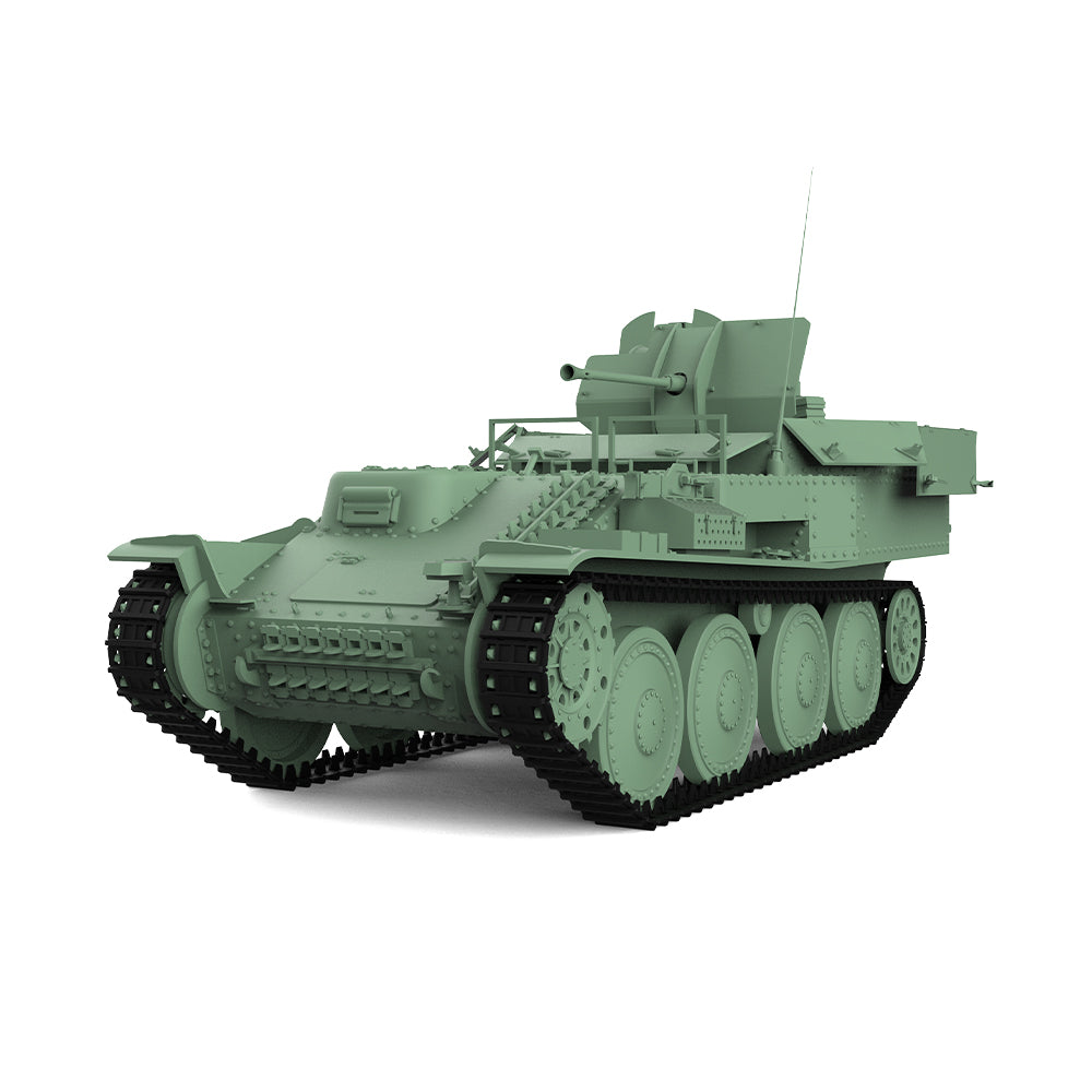 SSMODEL 727 Military Armoured Model Kit German 38T Sd.Kfz.140 Flakpanzer Tank
