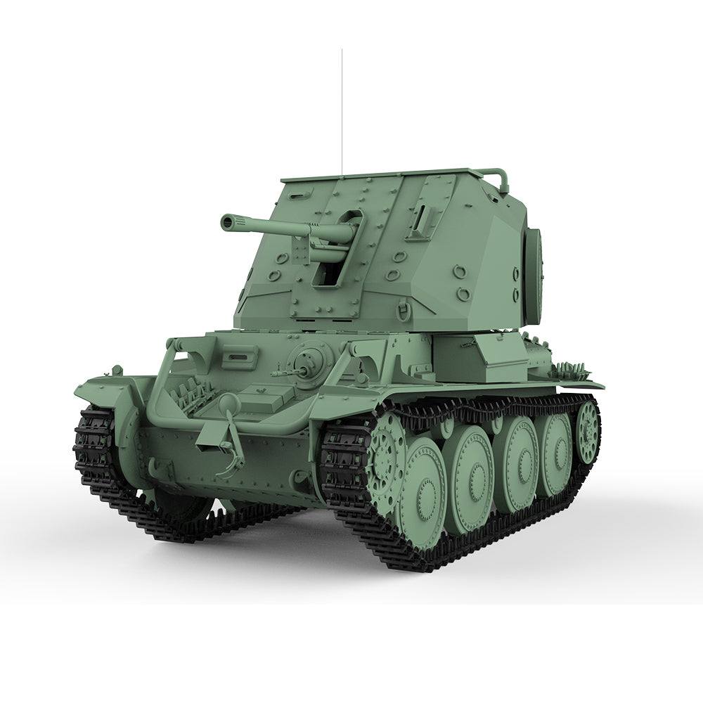 SSMODEL 737 Military Armoured Model Kit Sweden Tank Destroyer Pvkv III