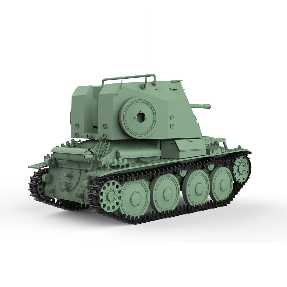 SSMODEL 737 Military Armoured Model Kit Sweden Tank Destroyer Pvkv III