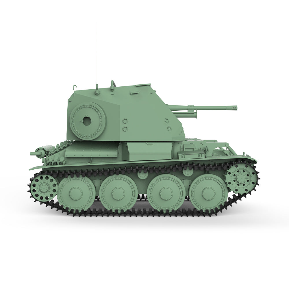 SSMODEL 737 Military Armoured Model Kit Sweden Tank Destroyer Pvkv III