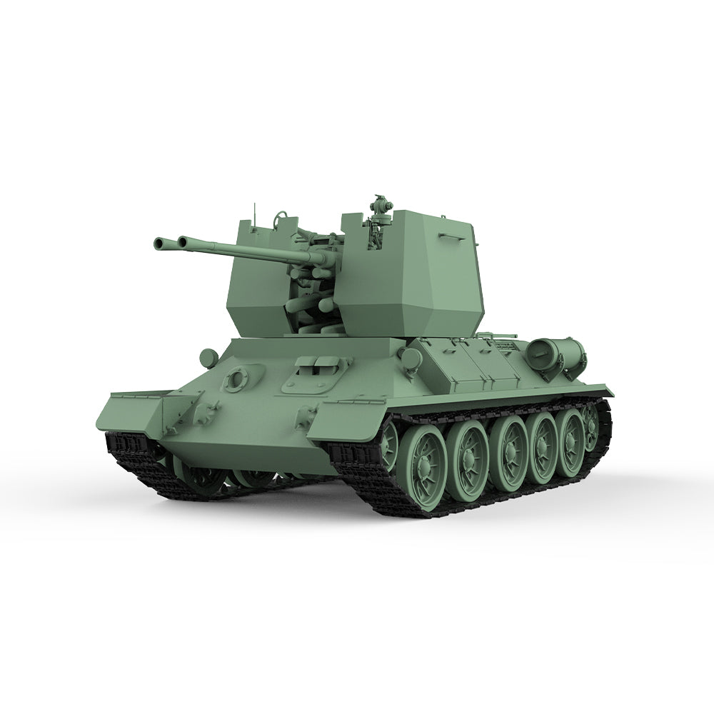 SSMODEL 751 Military Armoured Model Kit Soviet T-34 Anti Aircraft Tank