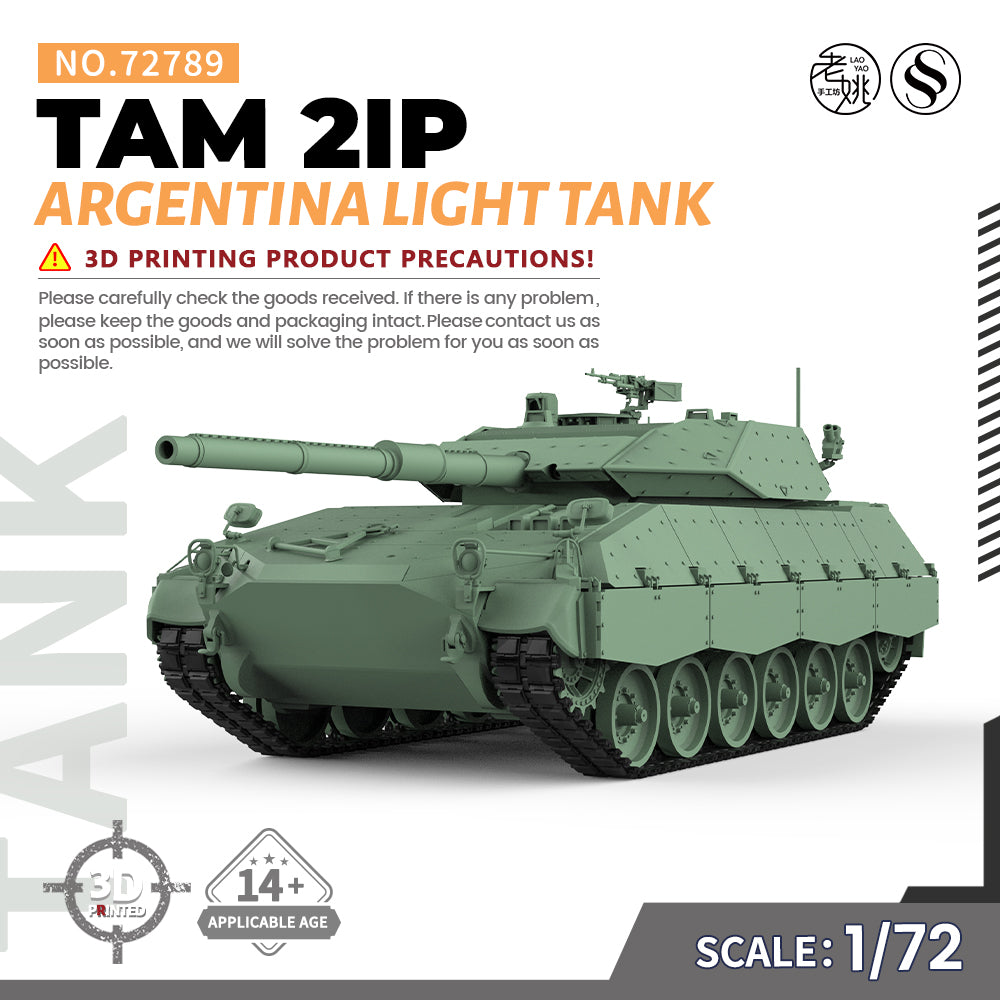SSMODEL 789 Military Armoured Model Kit Argentina TAM 2IP Light Tank