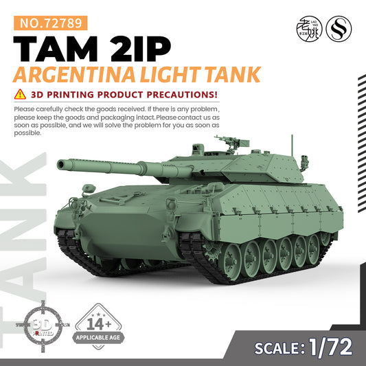 SSMODEL 789 Military Armoured Model Kit Argentina TAM 2IP Light Tank