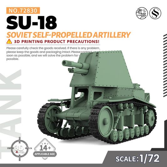 SSMODEL 830 Military Model Kit Soviet SU-18 Self-Propelled Artillery