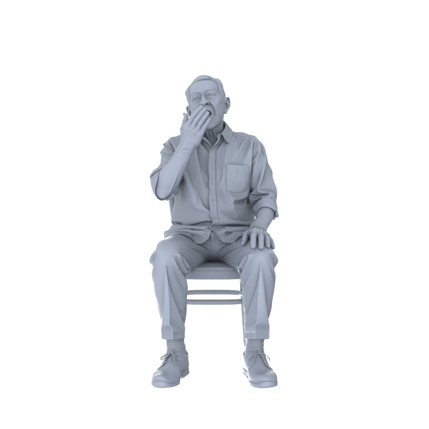 Yao's Studio LYTR259 Singing Elderly Quintet Resin Miniature Model 5-Figure Set, Unpainted Choir Performance Figures, DIY Painting Scene Decoration Miniatures Diorama Resin Figures