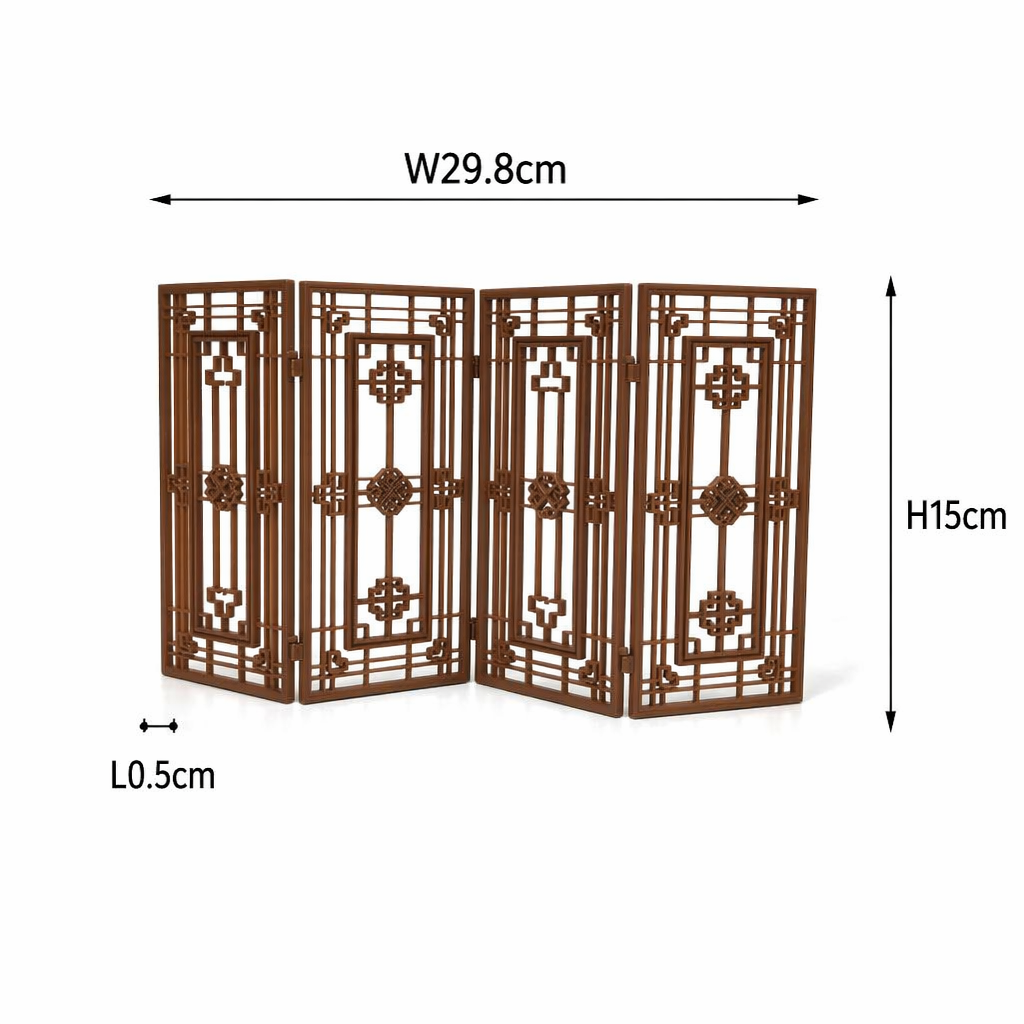 RHF0536 Chinese-style carved living room furniture set Desktop decoration ancient-style dollhouse furniture Chinese carved miniature furniture Chinese living room scene mini furniture