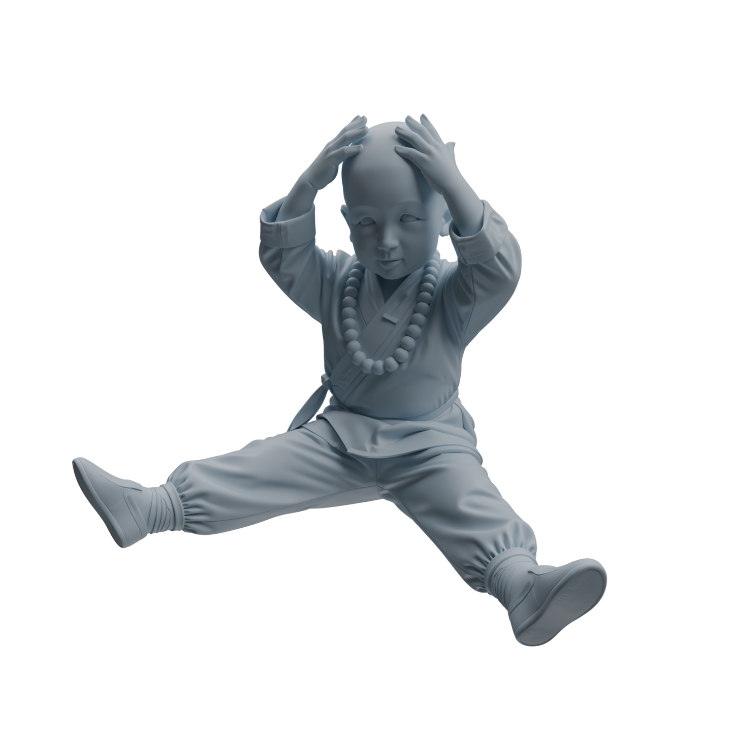 MRY-SFW LYTR1072 Little Monk with Kung Fu Actions Character Modern Model 3 pcs