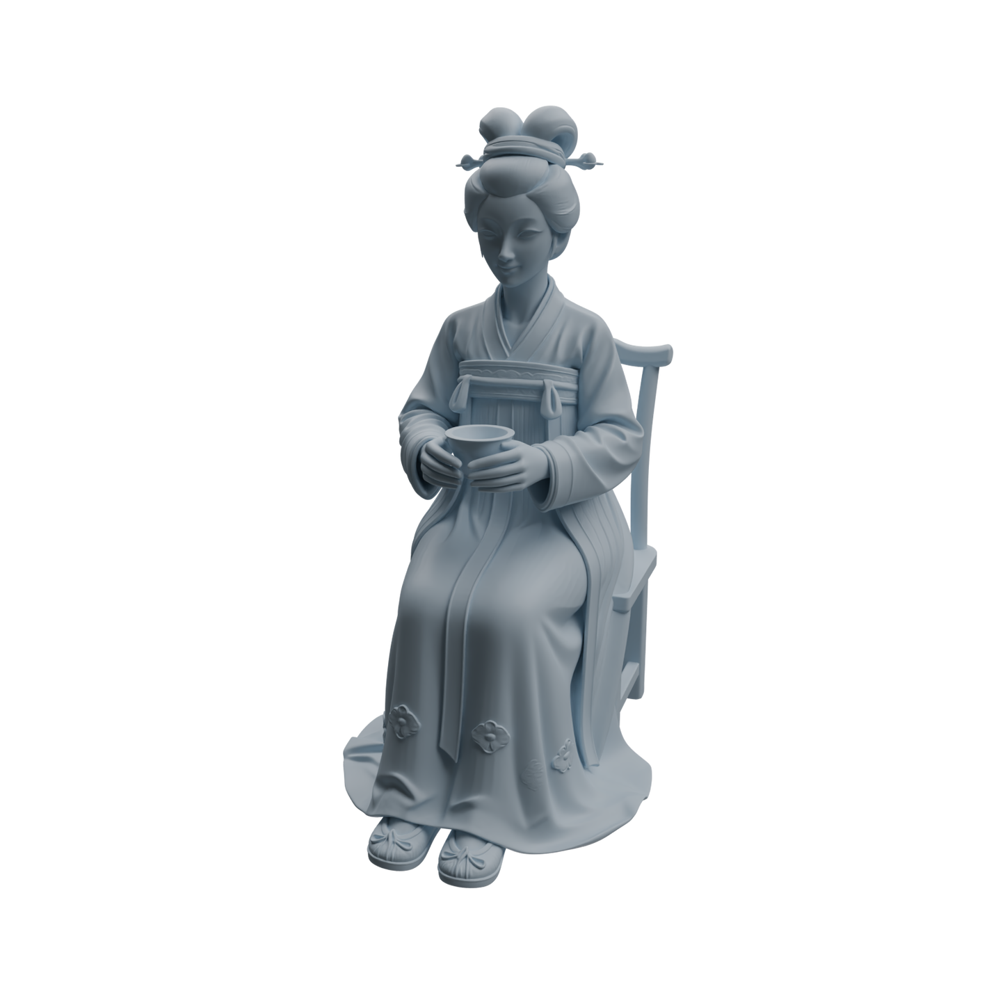 MRY-SFW LYTR983 Ancient Lady Tea Tasting Character Modern Model 3 pcs