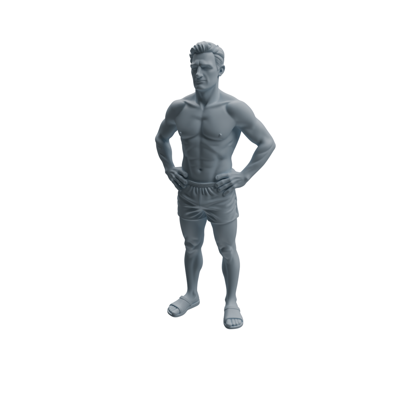 MRY-SFW LYTR1010 Male Lifeguard in Different Poses Character Modern Model 3 pcs
