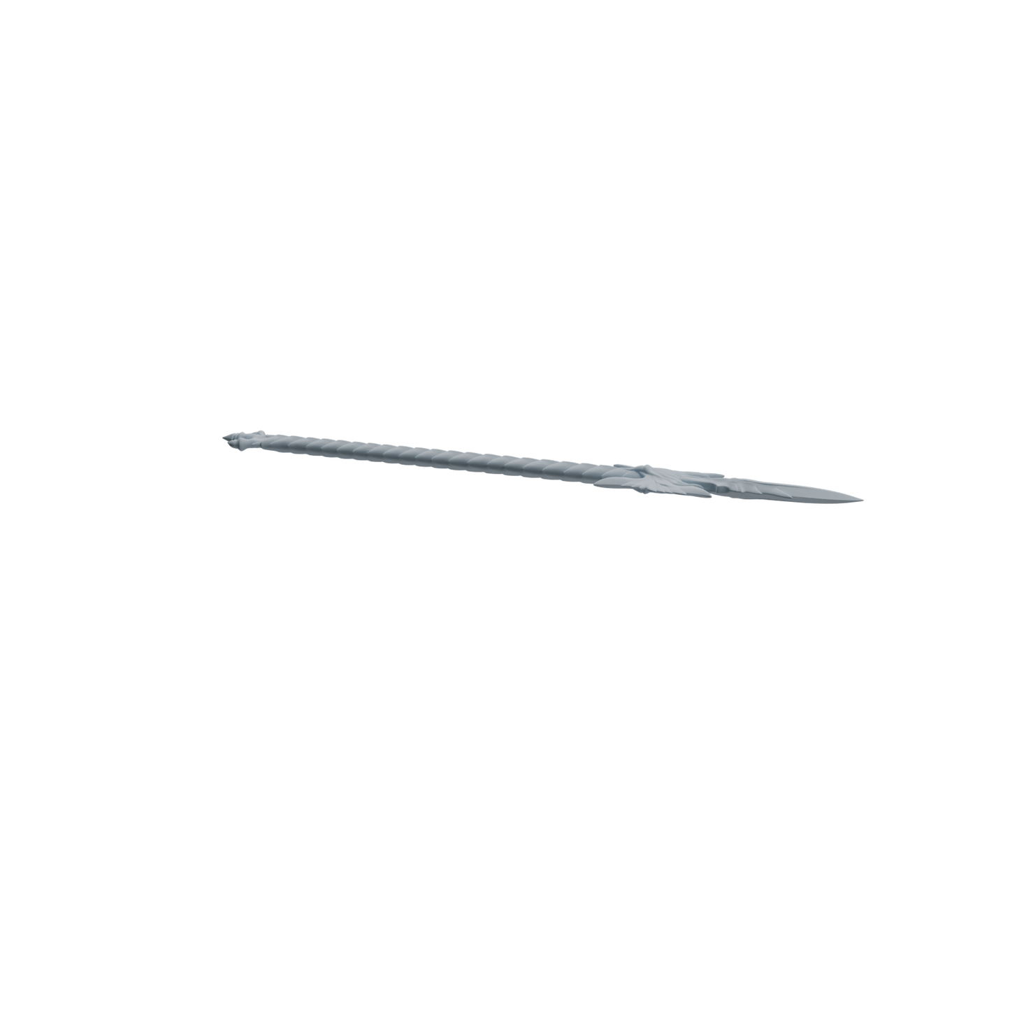 MRY-SFW LYGS438 Cross Pattern Battle Axe and Feather Blade Spear Weapon Modern Model 3 pcs