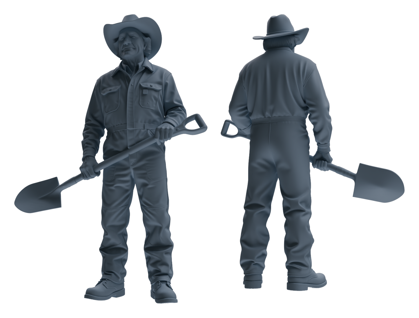 MRY-SFW LYTR922 Farm Cowboy Worker Multi-pose Modern Model 3 pcs